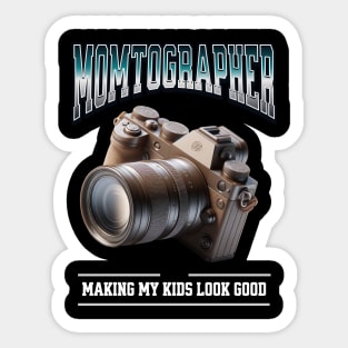 Momtographer Camera Lover Photography Enthusiast Design Sticker